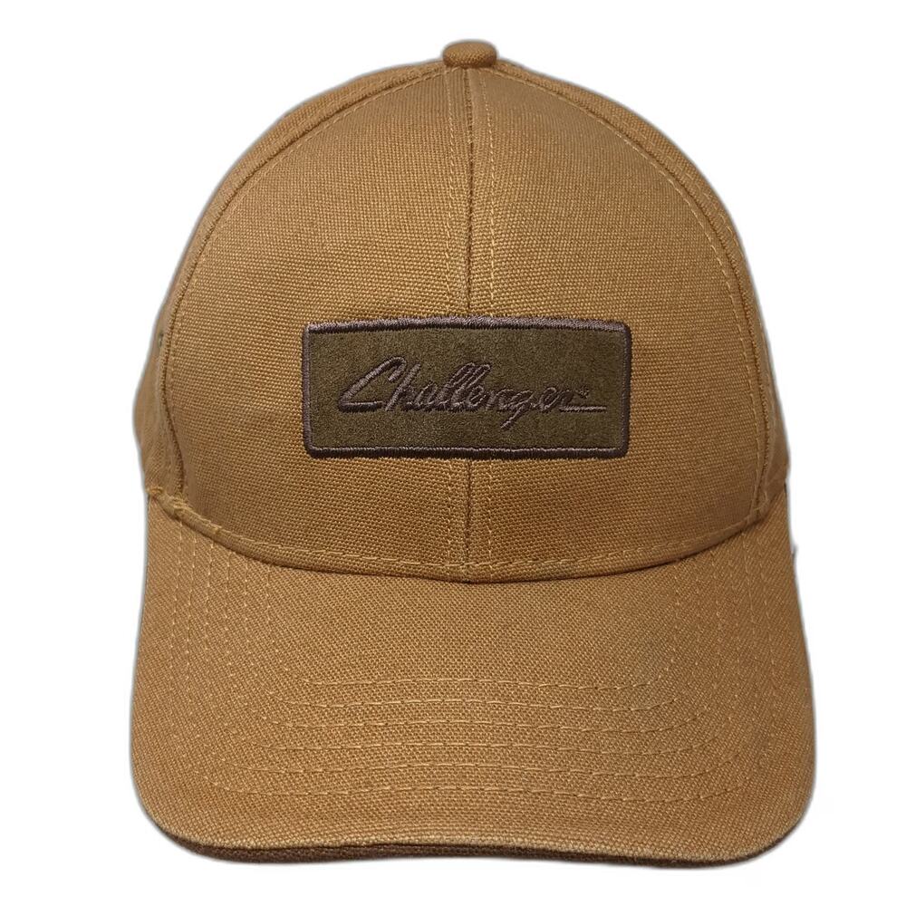 Challenger Baseball Cap Brown One Size Strapback Embroidered Patch Cotton Hat